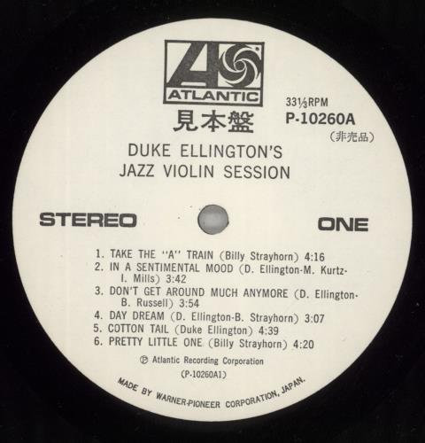 Duke Ellington Duke Ellington's Jazz Violin Session vinyl LP album (LP record) Japanese DA3LPDU873362