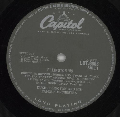 Duke Ellington Ellington '55 - Grey Labels vinyl LP album (LP record) UK DA3LPEL542631