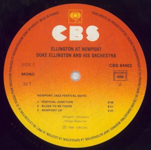 Duke Ellington Ellington At Newport vinyl LP album (LP record) French DA3LPEL492168