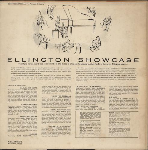 Duke Ellington Ellington Showcase vinyl LP album (LP record) Japanese DA3LPEL883902