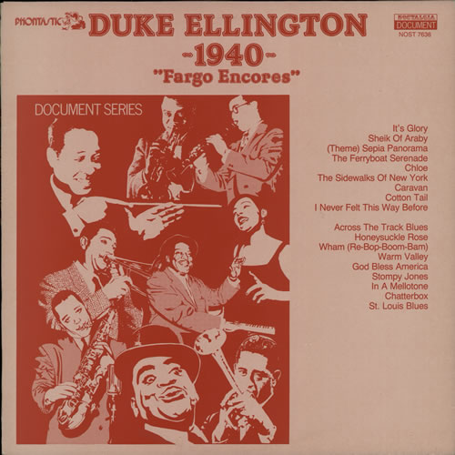 Duke Ellington Fargo Encores vinyl LP album (LP record) Swedish DA3LPFA590668