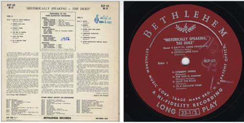 Duke Ellington Historically Speaking vinyl LP album (LP record) US DA3LPHI360919