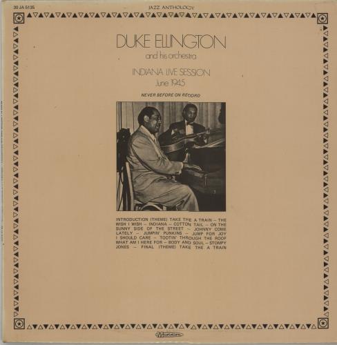 Duke Ellington Indiana Live Session June 1945 vinyl LP album (LP record) French DA3LPIN659183