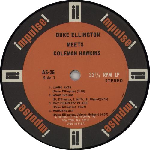 Duke Ellington Meets Coleman Hawkins - 1st vinyl LP album (LP record) US DA3LPME541104