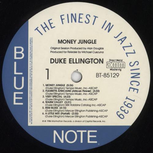 Duke Ellington Money Jungle vinyl LP album (LP record) US DA3LPMO468902