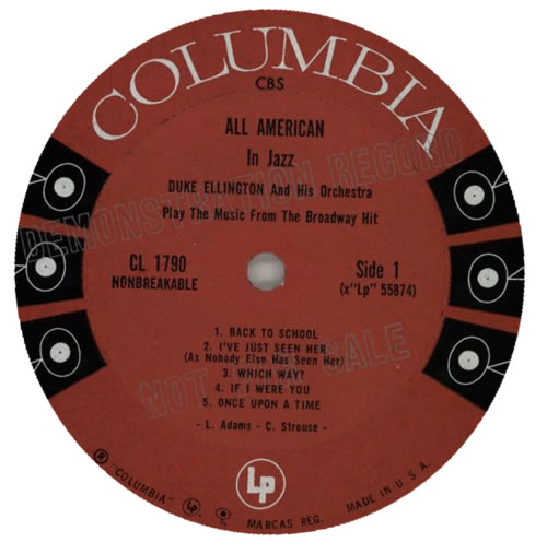 Duke Ellington Music From All American vinyl LP album (LP record) US DA3LPMU585935