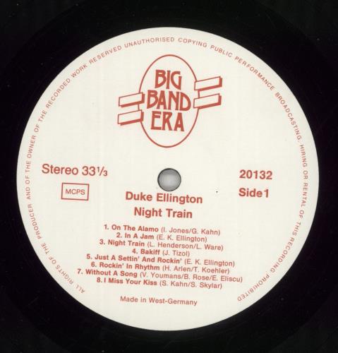 Duke Ellington Night Train vinyl LP album (LP record) German DA3LPNI581839
