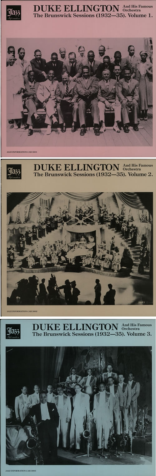 Duke Ellington The Brunswick Sessions (1932 - 35) 3-LP vinyl record set (Triple LP Album) Swedish DA33LTH588097