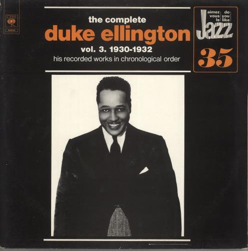Duke Ellington The Complete Duke Ellington Vol. 3 1930-1932 2-LP vinyl record set (Double LP Album) Dutch DA32LTH734802