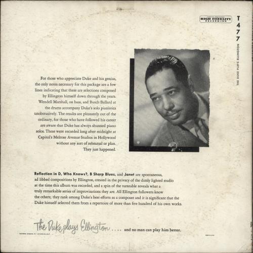 Duke Ellington The Duke Plays Ellington - 3rd vinyl LP album (LP record) US DA3LPTH710353