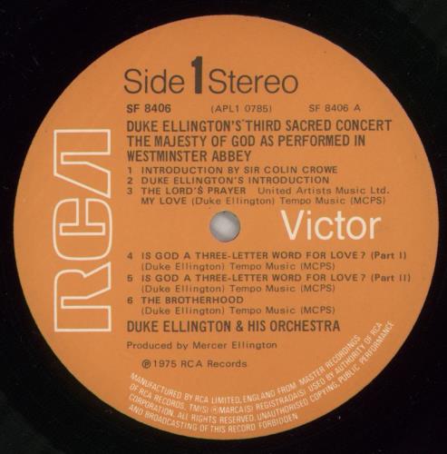 Duke Ellington Third Sacred Concert, The Majesty Of God vinyl LP album (LP record) UK DA3LPTH542519