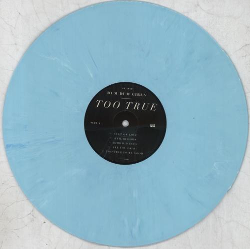 Dum Dum Girls Too True - Blue Marble vinyl vinyl LP album (LP record) US 0UZLPTO825789