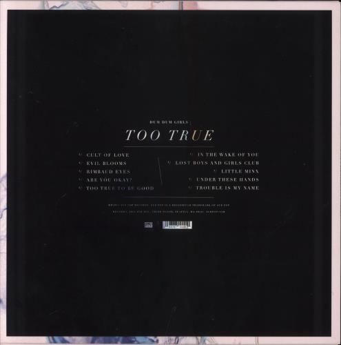 Dum Dum Girls Too True - Blue Marble vinyl vinyl LP album (LP record) US 0UZLPTO825789