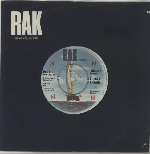 Duncan Browne Journey 7" vinyl single (7 inch record / 45) UK DBW07JO688284
