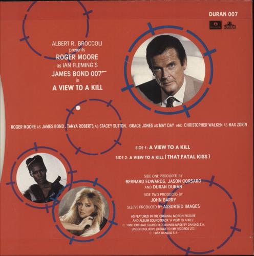 Duran Duran A View To A Kill - Die-Cut Sleeve 7" vinyl single (7 inch record / 45) UK DDN07AV29550