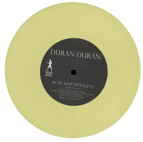 Duran Duran Boys Keep Swinging - Yellow Vinyl 7" vinyl single (7 inch record / 45) UK DDN07BO572092