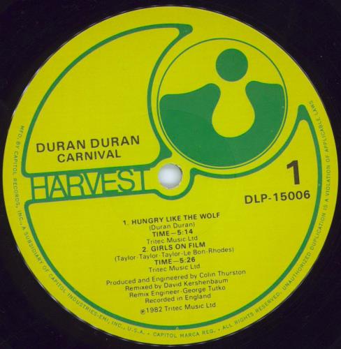 Duran Duran Carnival EP 12" vinyl single (12 inch record / Maxi-single) Canadian DDN12CA12158