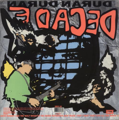 Duran Duran Decade - Price Sticker vinyl LP album (LP record) UK DDNLPDE874204