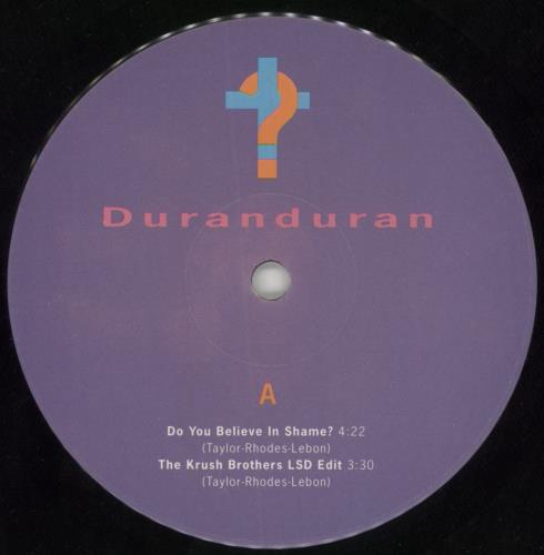 Duran Duran Do You Believe In Shame? - Numbered & Stickered 10" vinyl single (10 inch record) UK DDN10DO08266
