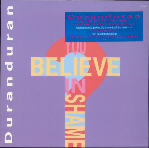 Duran Duran Do You Believe In Shame? 12" vinyl single (12 inch record / Maxi-single) US DDN12DO12156