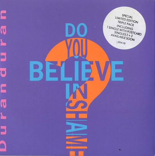 Duran Duran Do You Believe In Shame - Complete Triple Pack + Postcards 7" vinyl single (7 inch record / 45) UK DDN07DO17676