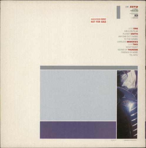 Duran Duran Duran Duran - Factory Sample sticker vinyl LP album (LP record) UK DDNLPDU662732