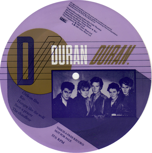 Duran Duran Flexidisc 7" vinyl single (7 inch record / 45) UK DDN07FL579378