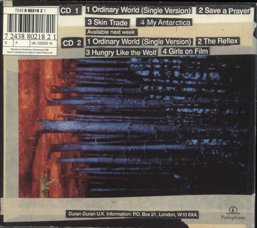Duran Duran Ordinary World - Both Parts in Digipak 2-CD single set (Double CD single) UK DDN2SOR41456
