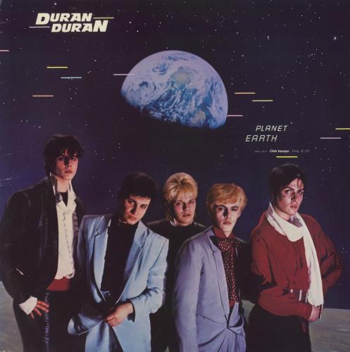 Duran Duran Planet Earth - Earth & Stars Sleeve 12" vinyl single (12 inch record / Maxi-single) US DDN12PL06512