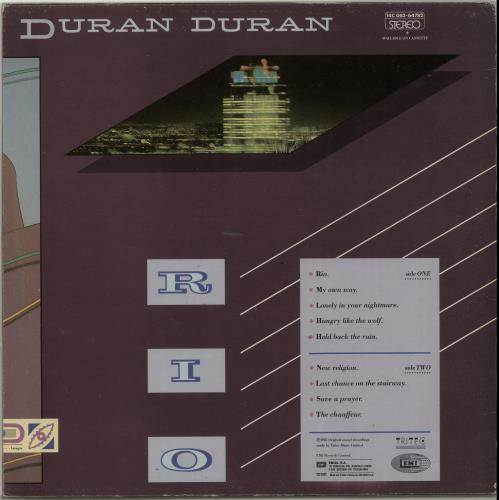 Duran Duran Rio vinyl LP album (LP record) Greek DDNLPRI654586
