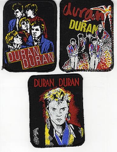 Duran Duran Set Of Cloth Sew On Patches memorabilia UK DDNMMSE299281