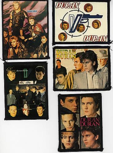 Duran Duran Set Of Sew On Patches memorabilia UK DDNMMSE299280