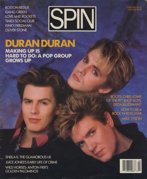 Duran Duran Spin - February 1987 magazine US DDNMASP123966