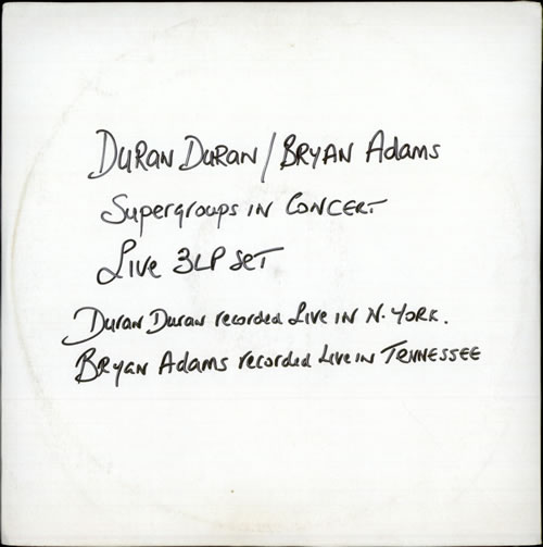 Duran Duran Supergroups - Radio Show 3-LP vinyl record set (Triple LP Album) US DDN3LSU12157