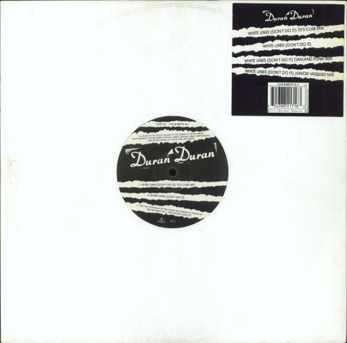 Duran Duran White Lines 12" vinyl single (12 inch record / Maxi-single) UK DDN12WH48226