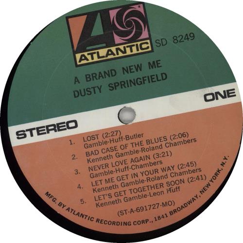 Dusty Springfield A Brand New Me vinyl LP album (LP record) US DUSLPAB671223