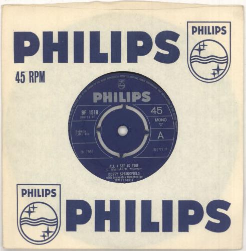 Dusty Springfield All I See Is You - 4pr 7" vinyl single (7 inch record / 45) UK DUS07AL749143
