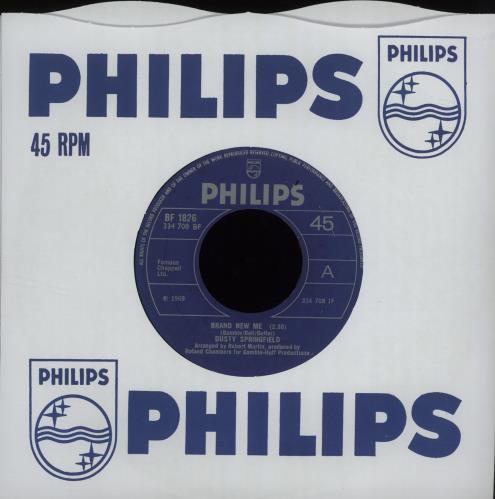 Dusty Springfield Brand New Me 7" vinyl single (7 inch record / 45) UK DUS07BR386095