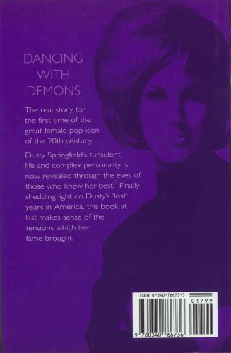 Dusty Springfield Dancing With Demons - Hardcover book UK DUSBKDA807135