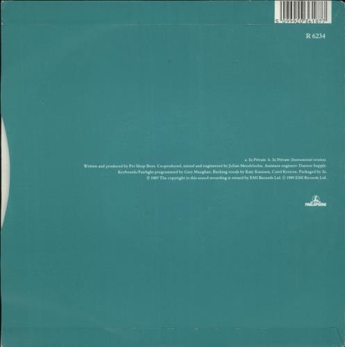 Dusty Springfield In Private 7" vinyl single (7 inch record / 45) UK DUS07IN43950