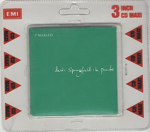 Dusty Springfield In Private 3" CD single (CD3) UK DUSC3IN44025