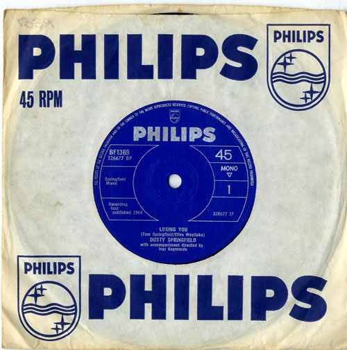 Dusty Springfield Losing You - Solid 7" vinyl single (7 inch record / 45) UK DUS07LO599094