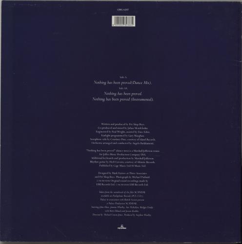 Dusty Springfield Nothing Has Been Proved - EX 12" vinyl single (12 inch record / Maxi-single) UK DUS12NO465665