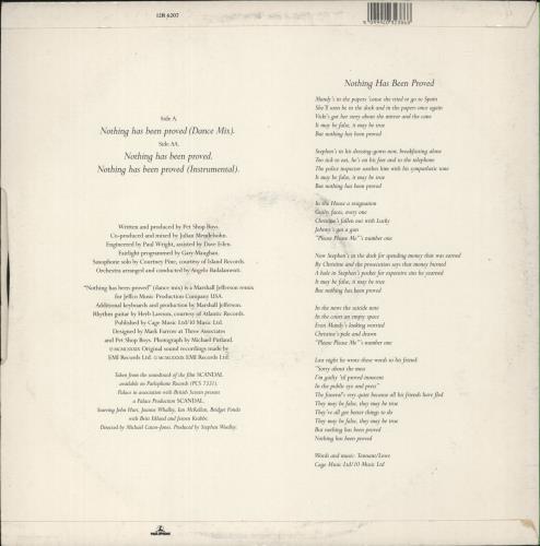 Dusty Springfield Nothing Has Been Proved 12" vinyl single (12 inch record / Maxi-single) UK DUS12NO44253