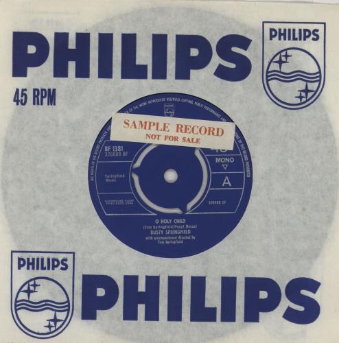 Dusty Springfield O Holy Child - 3pr 7" vinyl single (7 inch record / 45) UK DUS07OH762003