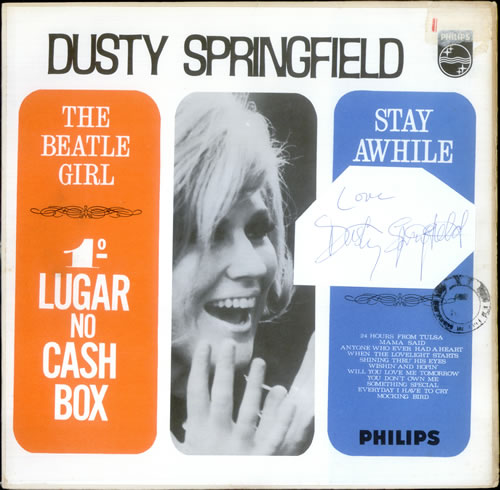 Dusty Springfield The Beatle Girl - Autographed vinyl LP album (LP record) Brazilian DUSLPTH525859