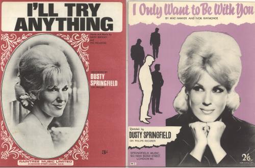 Dusty Springfield Four Sheet Music Booklets Uk Promo Sheet Music Sheet Music