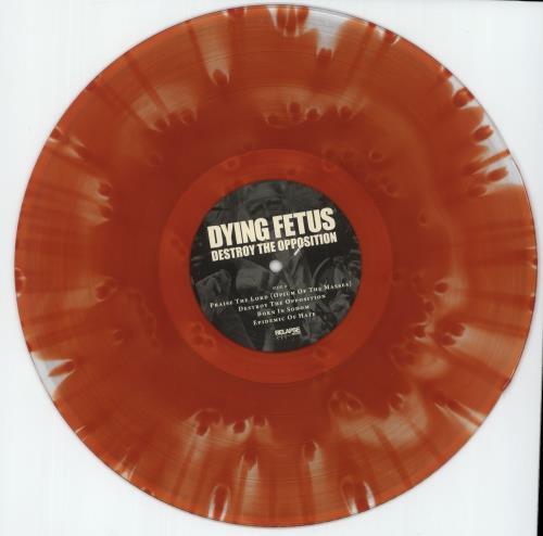Dying Fetus Destroy The Opposition - 'Pool of Blood' Vinyl vinyl LP album (LP record) US QYILPDE870154