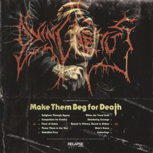 Dying Fetus Make Them Beg For Death - Sea Blue Vinyl vinyl LP album (LP record) US QYILPMA870277