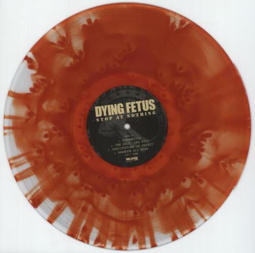 Dying Fetus Stop At Nothing - 'Pool of Blood' Vinyl vinyl LP album (LP record) US QYILPST870156